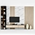 Sleek TV Stand - Modern Design 3D model small image 1