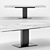 Sleek Echo Metal Column Table 3D model small image 1