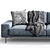 Modern Triple Sofa by B&T Design 3D model small image 2