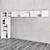  OPUS 10-Door Wardrobe: Modern and Spacious 3D model small image 3