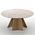 Icaro Round Table with Stunning Ceramic Top 3D model small image 1