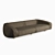 Sleek Fold Leather Sofa 3D model small image 5