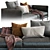 Sleek Coco Interface Sofa 3D model small image 4