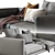 Sleek Coco Interface Sofa 3D model small image 5