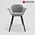 Vintage Gray Dining Chair - Quilda LA REDOUTE 3D model small image 7