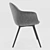 Vintage Gray Dining Chair - Quilda LA REDOUTE 3D model small image 9