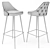 Elegant Eichholtz Cedro Bar Stool 3D model small image 4