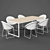 Modern Dining Table Set 2013 3D model small image 1