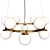 Bubbles Brass Pendant Light - CB2 3D model small image 2