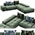 Pixel Sofa: Modern and Stylish Seating 3D model small image 1