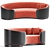 Velvet Curve Sofa: Eden Rock Collection 3D model small image 2