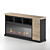 Tonnari Electric Fireplace TV Stand 3D model small image 4