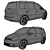 Volkswagen CrossTouran 2011: High-Detailed 3D Model 3D model small image 3