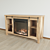 Modern Mahan TV Stand with Fireplace 3D model small image 4