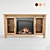 Modern Mahan TV Stand with Fireplace 3D model small image 7