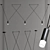 Modern LAM_3 Chandelier: Stylish, Sleek, and Striking 3D model small image 1