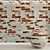 Authentic Antique Brick Wall 3D model small image 1