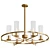 Gotta Chen: Modern Brass and Glass Pendant Light 3D model small image 1