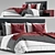 Modern Minotti Powell Bed 3D model small image 7