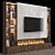 Modular TV Wall Unit - Easy Size Editing - V-Ray and Corona Render Compatible 3D model small image 2