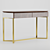 Sleek Writing Desk: DESK X 3D model small image 2