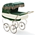 1960s Vintage Restmor Carriage Pram 3D model small image 1