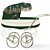 1960s Vintage Restmor Carriage Pram 3D model small image 2