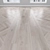 White Oak Parquet: Herringbone, Linear, Chevron 3D model small image 1