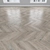 Oak Parquet: Herringbone, Linear & Chevron Flooring 3D model small image 4