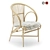  Rustic Rattan Bliss Chair 3D model small image 1