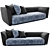 Luxury Fendi Ceasar Sofa 3D model small image 1