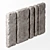 Sleek Slab Stone Wall N1 3D model small image 2