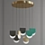 Seven Pendant Chandelier 3D model small image 1