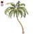 Tropical Bliss: Palm Coconut Dream 3D model small image 1