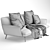 Zanotta Dove 2-Seater Sofa: Contemporary Elegance for Your Home 3D model small image 5