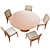 Bossa Palha Dining Set: Elegant, Textured, and Rendering-Ready 3D model small image 3