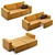 Stylish Loft Velvet Sofa 3D model small image 3