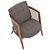 Luxury Harvey Probbers Lounge Chair 3D model small image 2