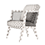 Luxury Harvey Probbers Lounge Chair 3D model small image 4