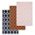 Premium Carpet Set: High-Quality Textures for Close-Ups & Wide Shots 3D model small image 1