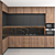 Modern Modifiable Kitchen 3D model small image 3