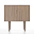 Sleek Mid-Century Credenza 3D model small image 1