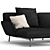 Elegant Zanotta Dove Chaise Lounge 3D model small image 2