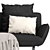 Elegant Zanotta Dove Chaise Lounge 3D model small image 3