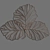 Copper Leaf Metal Wall Art 3D model small image 1