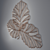 Copper Leaf Metal Wall Art 3D model small image 3