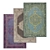 Luxury Carpet Set: High-Quality Textures for Various Perspectives 3D model small image 1