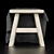 Elegant Wooden Stool 3D model small image 4