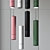 Aluminum Pendant Lamp: Green, Black, White, Pink 3D model small image 1