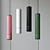 Aluminum Pendant Lamp: Green, Black, White, Pink 3D model small image 2